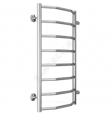 Полотенцесушитель водяной нерж сталь Лесенка (1") НР 400х800мм 8П боковое подключение Виктория Терминус 4670078530103