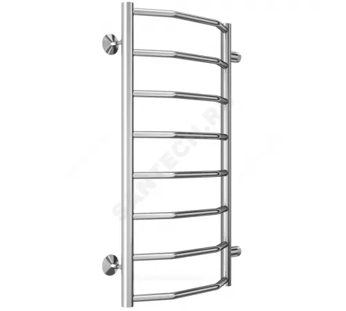 Полотенцесушитель водяной нерж сталь Лесенка (1") НР 400х800мм 8П боковое подключение Виктория Терминус 4670078530103