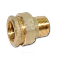 Соединитель латунь американка Ду 15 (1/2") прямой ВР/НР Цветлит ZW50068