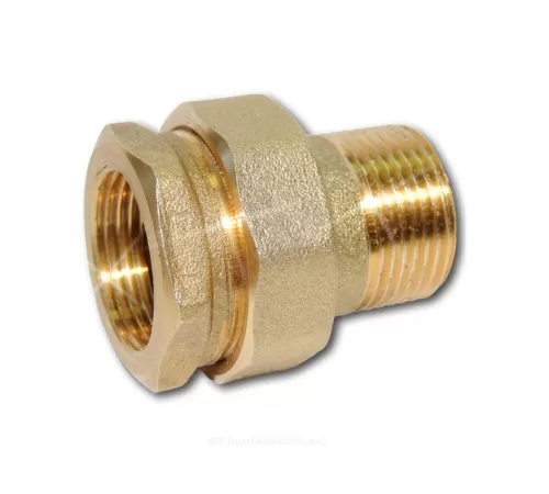 Соединитель латунь американка Ду 15 (1/2") прямой ВР/НР Цветлит ZW50068