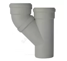 Тройник PP-MD параллельный бесшумный светло-серый Skolan Safe SKPA Дн 110 (DN110) б/нап в/к Ostendorf 335920