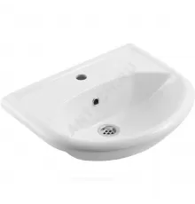 Умывальник мебельный УЮТ 55 1 отверстие под смеситель по центру белый Rosa (Кировская керамика)