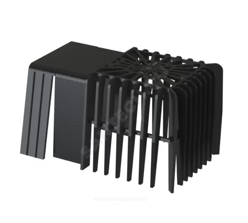 Воронка парапетная VC-PVC ПВХ Дн 100 с угловым отводом, листвоуловителем Fachmann 01.067