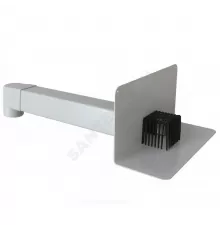 Воронка парапетная VC-PVC ПВХ Дн 100 с угловым отводом, листвоуловителем Fachmann 01.067