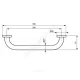 Поручень прямой 300 мм IOM хром Ideal Standard A9126AA
