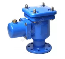 Вантуз автоматический двухкамерный тройного действия чугун Ду 100 Ру10/16 фл угловой Benarmo