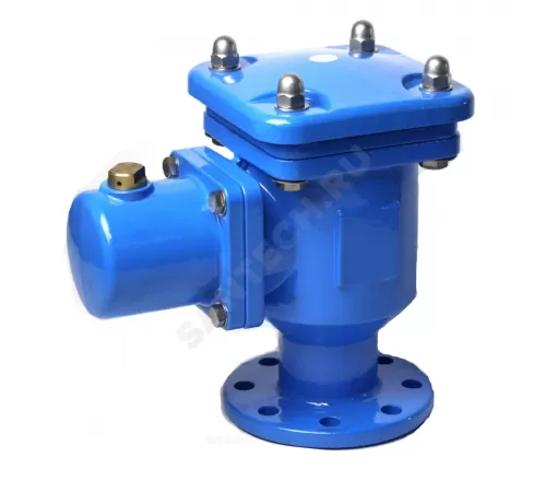 Вантуз автоматический двухкамерный тройного действия чугун Ду 150 Ру10/16 фл угловой Benarmo