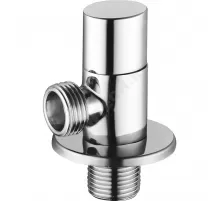 Клапан (вентиль) латунь бытовой хром угловой 1072 G1/2"х3/8" Ру16 НР с отражателем Aquasfera 1072-03