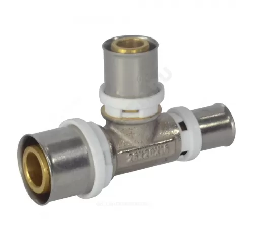 Тройник переходной МП латунь никель пресс Дн 32х32х20 ГОСТ 32415-2013 8010 Aquasfera 8010-14