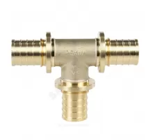 Тройник для PE-X труб аксиальный латунь Дн 63х63х63 MX Рехау 11092811001