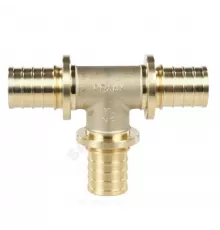 Тройник для PE-X труб аксиальный латунь Дн 40х40х40 MX Рехау 11080351001