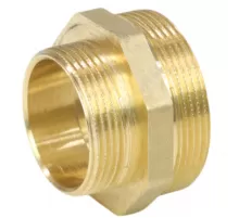 Ниппель латунь переходной Ду 50х40 (2"х1 1/2") НР LD LD.65.503.50х40