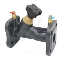 Клапан балансировочный ручной чугун Ду 40 Ру16/25 фл Kvs=20м3/ч с измерительными ниппелями Benarmo
