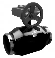 Кран шаровой сталь КШ.Ц.П.Р Ду 300 Ру25 п/привар L=730мм с редуктором LD КШ.Ц.П.Р.300/250.025.Н/П.02