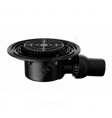 Воронка кровельная VB 520.0 F с горизонтальным выпуском PP Дн 50 с листвоуловителем, регулируемым углом выпуска Fachmann 01.193