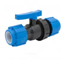 Кран шаровой компрессионный Дн 63 Ру16 ТПК-АКВА 555220063