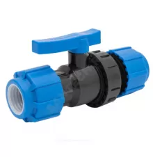 Кран шаровой компрессионный Дн 25 Ру16 ТПК-АКВА 555220025