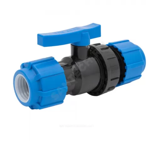 Кран шаровой компрессионный Дн 20 Ру16 ТПК-АКВА 555220020