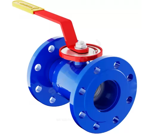 Кран шаровой балансировочный ручной сталь 11с67п 12ЦлФ.00.1 Ду 150 Ру16 фл Kvs=616.9м3/ч без ниппелей Маршал 12ЦлФ.00.1.016.150/125