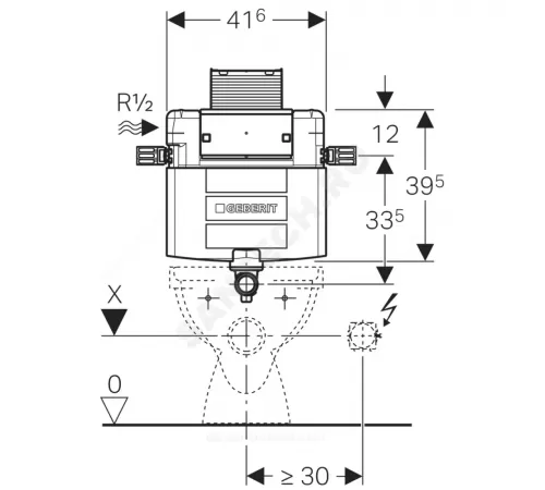 Бачок скрытого монтажа