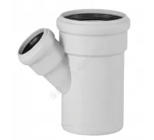 Тройник PP-MD переходной бесшумный светло-серый Skolan Safe SKEA-НТ Дн 110х50х45гр (DN110х50) б/нап с выходом на трубу HT Ostendorf 335240