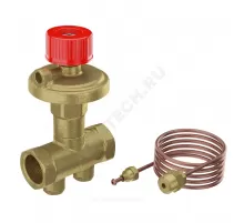 Клапан балансировочный автомат латунь R206C-1 Ду 15 G1/2" Ру25 ВР 25-60 кПа Kvs=1.55м3/ч Giacomini R206CY233