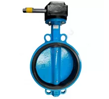 Затвор дисковый поворотный чугун Ду 300 Ру10/16 межфл с редуктором диск чугун манжета EPDM Рус Benarmo .
