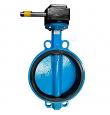 Затвор дисковый поворотный чугун Ду 250 Ру10/16 межфл с редуктором диск чугун манжета EPDM Рус Benarmo .