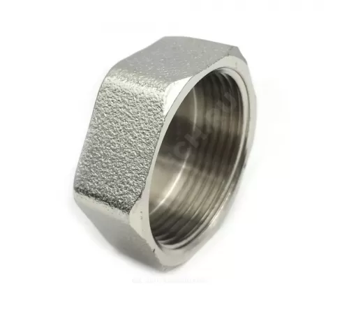 Заглушка латунь никель Ду 15 (1/2") ВР SantechSystems