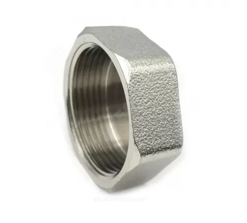 Заглушка латунь никель Ду 15 (1/2") ВР SantechSystems