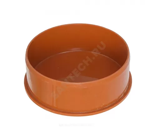 Заглушка PP-B коричневая Дн 110 б/нап RTP (РосТурПласт) 36324