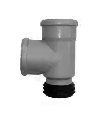 Тройник PP-H восстановитель раструба серый HT Дн 110х110х87гр б/нап Ostendorf 115740