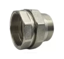 Соединитель латунь никель американка Ду 40 (1 1/2") прямой ВР/НР SantechSystems