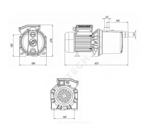 Насос поверхностный Джамбо 70/50 H Джилекс 3702