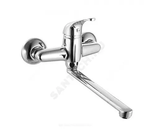 Смеситель для кухонной мойки одноручный нижний плоский излив L-220мм Стройка ЦС-СМ 294-2 D35 М-42 Центр Сантехники (Подольск) СТ300503.10