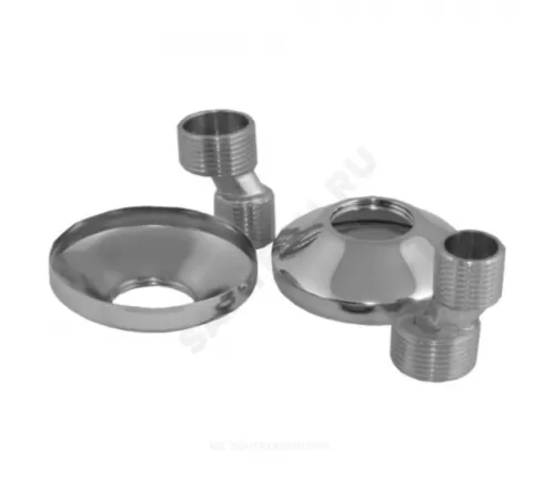 Эксцентрик для полотенцесушителя Ду 20х15 НР 3/4"х1/2" в/к отражатель хром Терминус 4620768882555 .