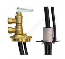 Клапан аварийный угловой N16K 2"х(8-10-12)х2200 мм с трубкой и указателем уровня Giacomini N16KY002