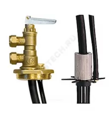 Клапан аварийный угловой N16K 2"х(8-10-12)х1700 мм с трубкой и указателем уровня Giacomini N16KY001