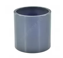 Муфта ПВХ Дн 20 Ру16 серая напорная под клеевое соединение Aquaviva MAD0200