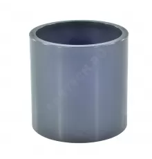 Муфта ПВХ Дн 63 Ру16 серая напорная под клеевое соединение Aquaviva MAD0630