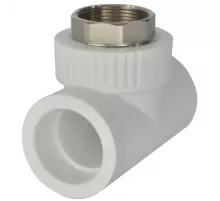 Тройник PP-R комбинированный под ключ белый Дн 40х1 1/4" ВР RTP (РосТурПласт) 10750