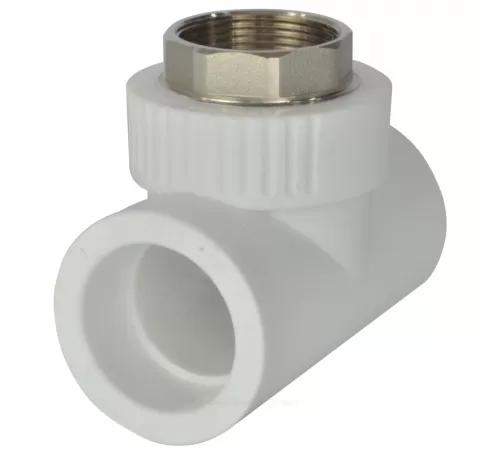 Тройник PP-R комбинированный под ключ белый Дн 40х1 1/4" ВР RTP (РосТурПласт) 10750