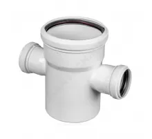 Крестовина PP-M 1-плоскостная бесшумная белая Дн 110х50х50х87гр б/нап в/к RTP (РосТурПласт) 36546