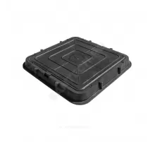 Люк полимер (легкий) 685х685мм черный квадратный h=60мм 30кН Ростполимерпром