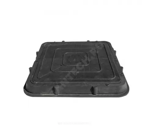 Люк полимер (легкий) 685х685мм черный квадратный h=60мм 30кН Ростполимерпром