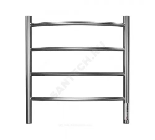 Полотенцесушитель электрический нерж сталь Лесенка 113 Вт 500х550мм 4П со встроенным диммером справа Классик Терминус 4670078544483