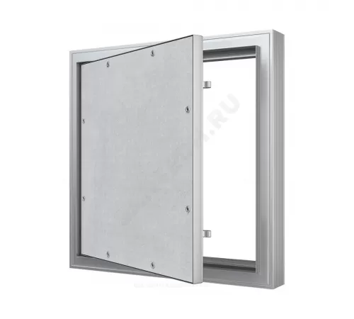 Люк под плитку нажимной алюминий 300х500 на износоустойчивой петле Evecs CERAMO COMFORT D3050