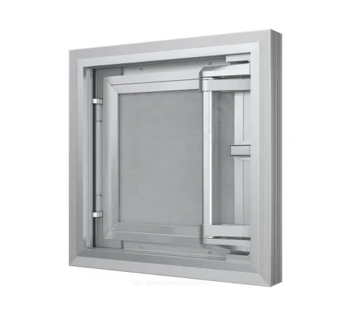 Люк под плитку нажимной алюминий 300х500 на износоустойчивой петле Evecs CERAMO COMFORT D3050