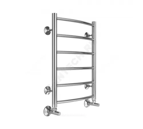 Полотенцесушитель водяной нерж сталь Лесенка (1/2") ВР 400х600мм 6П нижнее подключение Классик Терминус 4670078530202