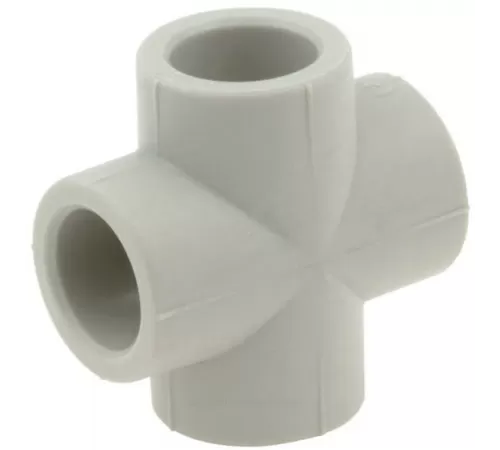 Крестовина PP-R серая Дн 20 внутренняя пайка VALFEX 10118020Г